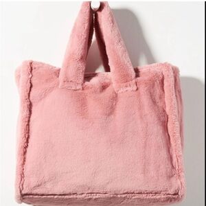 Anthropologie Faux Fur Tote 🩷